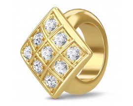 Charm argent plaqué or jaune Endless JLO Sparkling Cubes - 1586