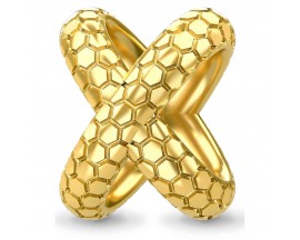 Charm argent plaqué or jaune Endless JLO Snakeskin Eternity - 1528