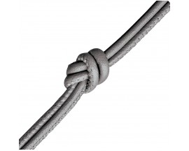 Collier cuir de veau véritable Endless JLO nacre métallisé - 4013