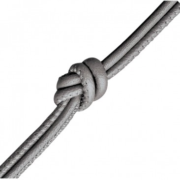 Collier cuir de veau véritable Endless JLO nacre métallisé - 4013