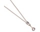 Collier cuir de veau véritable Endless JLO crème métallisé - 4010