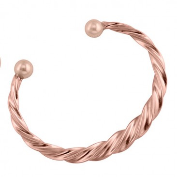 Bracelet rigide plaqué or rose Nina Ricci - 70121570100