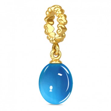 Charm argent plaqué or jaune Endless September Calmness Gold - 53307-9