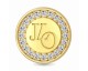 Charm argent plaqué or jaune Endless JLO Signet Gold - 1676