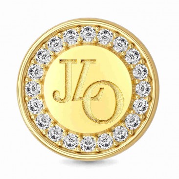 Charm argent plaqué or jaune Endless JLO Signet Gold - 1676