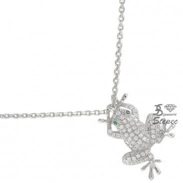 Collier argent empierré Stepec - C1349