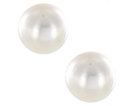 Boucles d'oreilles boutons perles Akoya or Stepec - ALTQ758