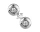 Boucles d'oreilles boutons diamant(s) or Clozeau - W340DG