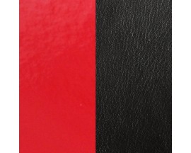 Cuir bracelet Les Georgettes - Rouge vernis/Noir 14 mm
