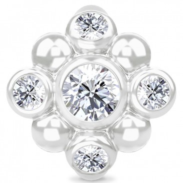 Charm argent Endless Blooming Sparkle - 41406