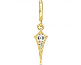 Charm argent plaqué or jaune Endless Royal Spear - 1800