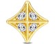 Charm argent plaqué or jaune Endless Royal Stud - 1596