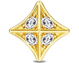 Charm argent plaqué or jaune Endless Royal Stud - 1596