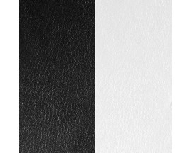 Cuir bracelet Les Georgettes - Noir/Blanc 25 mm