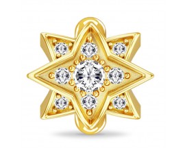 Charm argent plaqué or jaune Endless JLO Royal Star - 1634