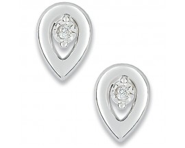 Boucles d'oreilles boutons or diamant(s) - QM205GB4