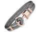 Bracelet nylon gris & acier IP rosé Paul Hewitt