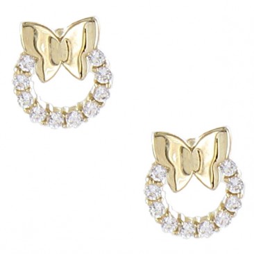 Boucles d'oreilles boutons or Stepec - nBBBBUv