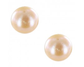 Boucles d'oreilles boutons perles or Stepec - blXUrF-j
