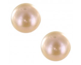 Boucles d'oreilles boutons perles or Stepec - bbTUrF-j