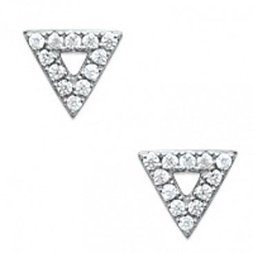 Boucles d'oreilles boutons argent oxydes Stepec - BUIBPBP