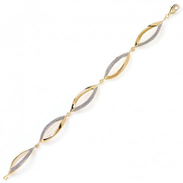 Bracelet plaqué or oxydes Stepec - ESPEXEBE
