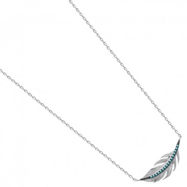 Collier argent et turquoises Stepec - TSBSUUOU