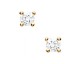 Boucles d'oreilles boutons plaqué or et oxydes Stepec - IUPUUBPJ