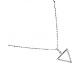 Collier triangle argent et oxydes Stepec - cIXPP