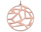 Pendentif collier Les Georgettes - Girafe finition or rose - 45 mm