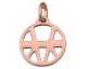 Pendentif collier Les Georgettes - Ibiza finition or rose - 16 mm