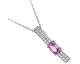 Collier or saphir rose et diamant(s) Pfertzel - 7204115