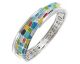 Bracelet jonc argent et oxydes Una Storia - JO121171