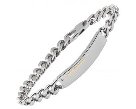 Bracelet acier, or & diamant Jourdan - FZ080H