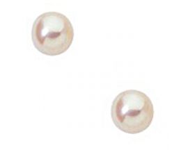 Boucles d'oreilles boutons perles or Stepec - blOPF-j