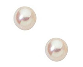 Boucles d'oreilles boutons perles or Stepec - blUPF-j