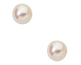 Boucles d'oreilles boutons perles or Stepec - blXPF-j