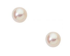 Boucles d'oreilles boutons perles or Stepec - blSUF-j