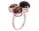 Bague plaqué or rose et quartz smoky Bronzallure - WSBZ00197.S