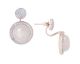 Boucles d'oreilles boutons plaqué or rose et quartz rose Bronzallure - WSBZ00677.R