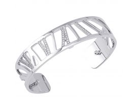 Bracelet manchette Les Georgettes - Perroquet Précieuses finition argent 14 mm