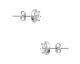Boucles d'oreilles boutons argent oxydes Stepec - BOEUXBP