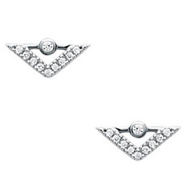 Boucles d'oreilles boutons argent oxydes Stepec - BUJTXBP