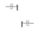 Boucles d'oreilles boutons argent oxydes Stepec - BUJTXBP