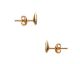 Boucles d'oreilles boutons plaqué or oxydes Stepec - IUJBXBB