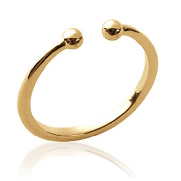 Bague plaqué or Stepec - IIITPPP