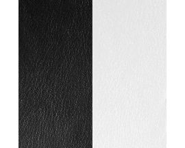 Cuir bracelet Les Georgettes - Noir/Blanc 8 mm