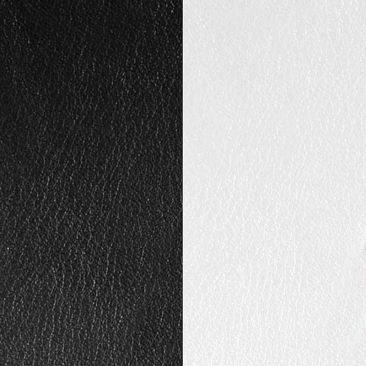 Cuir bracelet Les Georgettes - Noir/Blanc 8 mm