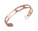 Bracelet manchette Les Georgettes - Girafe finition or rose 8 mm