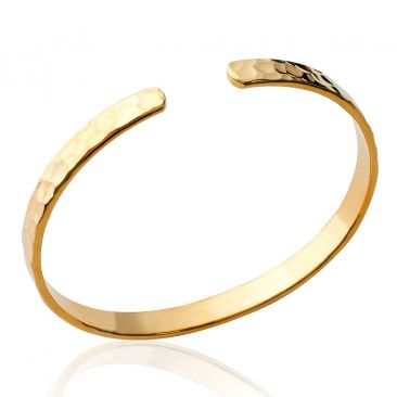 Bracelet jonc plaqué or Stepec - EIBOBEUX